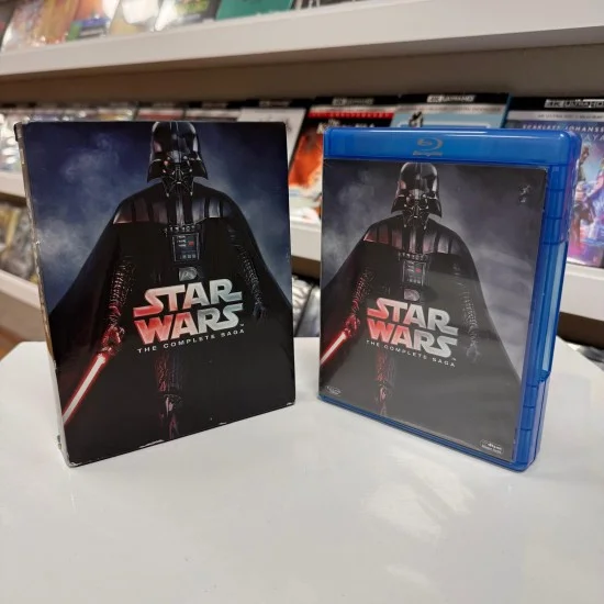 STAR WARS : THE COMPLETE SAGA BLU RAY BOX SET ( 9 DISK ) STAR WARS : THE COMPLETE SAGA BLU RAY BOX SET ( 9 DISK )