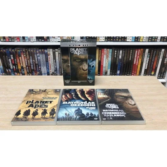 PLANET OF THE APES - MAYMUNLAR GEZEGENİ KOLEKSİYONU 3 FİLM DVD BOX SET PLANET OF THE APES - MAYMUNLAR GEZEGENİ KOLEKSİYONU 3 FİLM DVD BOX SET