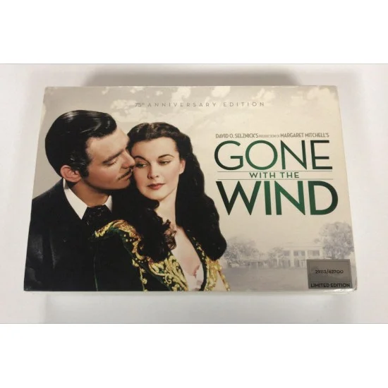 GONE WITH THE WIND 75.TH ANNIVERSARY EDITION BLU RAY GIFT SET GONE WITH THE WIND 75.TH ANNIVERSARY EDITION BLU RAY GIFT SET