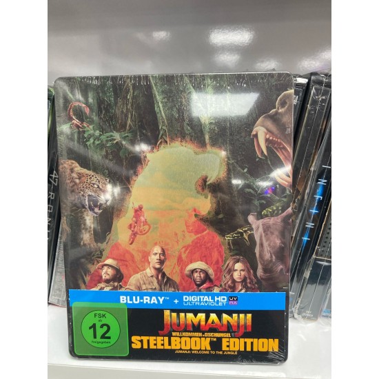 JUMANJI : WELCOME THE JUNGLE STEELBOOK BLU RAY JUMANJI : WELCOME THE JUNGLE STEELBOOK BLU RAY
