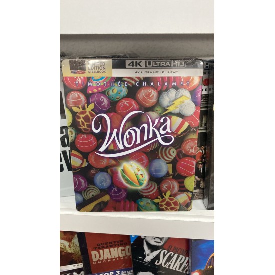 WONKA 4K UHD + BLU RAY STEELBOOK WONKA 4K UHD + BLU RAY STEELBOOK
