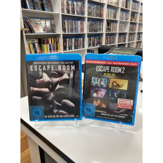ESCAPE ROOM / ESCAPE ROOM 2 - 2 FILM BLU RAY SET ESCAPE ROOM / ESCAPE ROOM 2 - 2 FILM BLU RAY SET