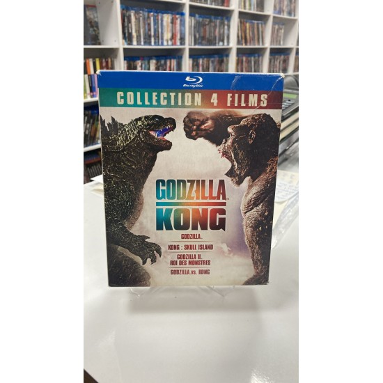 GODZILLA & KONG COLLECTION 4 FILM BLU RAY BOX SET GODZILLA & KONG COLLECTION 4 FILM BLU RAY BOX SET