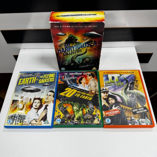 RAY HARRYHAUSEN COLLECTION 3 FILM DVD BOX SET ( 6 DISK ) RAY HARRYHAUSEN COLLECTION 3 FILM DVD BOX SET ( 6 DISK )