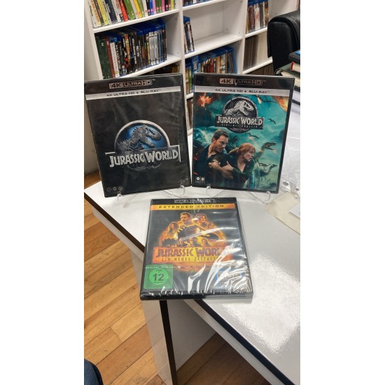 JURASSIC WORLD SERİSİ - 3 FİLM 4K UHD + BLU RAY SET JURASSIC WORLD SERİSİ - 3 FİLM 4K UHD + BLU RAY SET