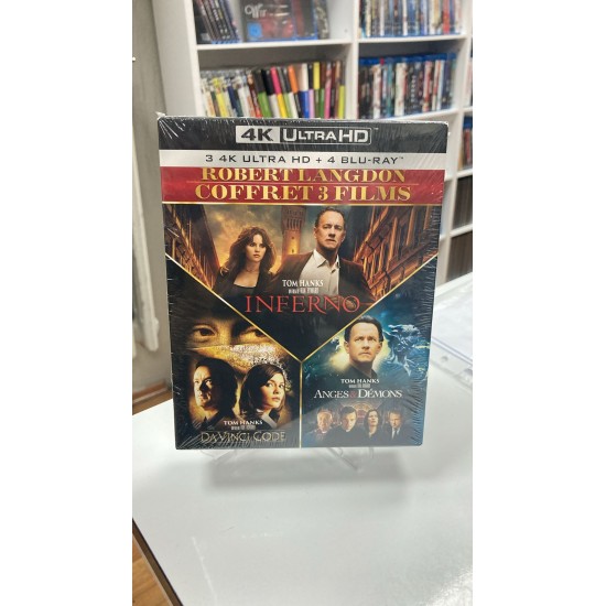 ROBERT LANGDON TRILOGY 4K UHD + BLU RAY BOX SET ( 7 DİSK ) ROBERT LANGDON TRILOGY 4K UHD + BLU RAY BOX SET ( 7 DİSK )