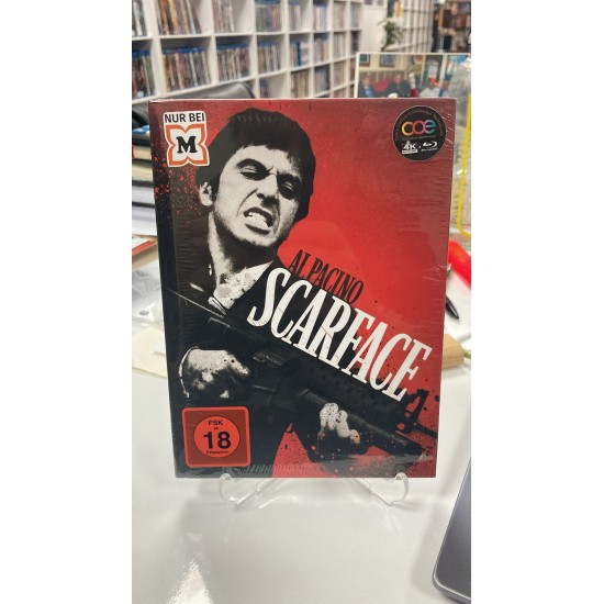 SCARFACE - YARALI YUZ LIMITED EDITION MEDIABOOK 4K UHD + BLU RAY ( NUMBER : 493 ) SCARFACE - YARALI YUZ LIMITED EDITION MEDIABOOK 4K UHD + BLU RAY ( NUMBER : 493 )